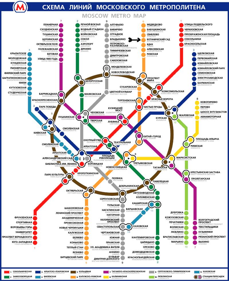 карта метро и москвы цветные карандаши: смотрите